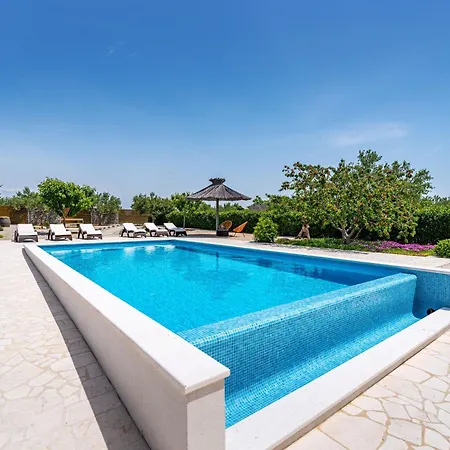 Modern In With Pool Holiday home Pristeg